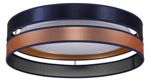 Duolla-LED Stropní svítidlo ROLLER DUO SHINY LED/24W/230V pr. 45 cm modrá/měděná