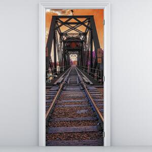 Fototapeta na dveře - Železniční most (95x205cm)