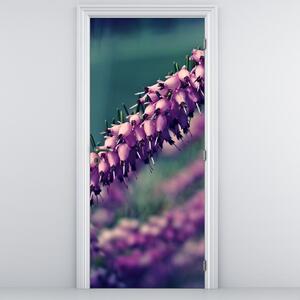 Fototapeta na dveře - Fialové květiny (95x205cm)