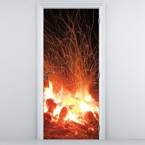 Fototapeta na dveře - Oheň (95x205cm)