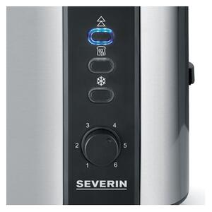 Severin AT 2589 - Topinkovač s dvěma otvory 800W/230V nerez/černá