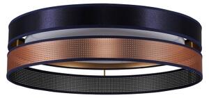 Duolla-LED Stropní svítidlo ROLLER DUO SHINY LED/24W/230V pr. 45 cm modrá/měděná
