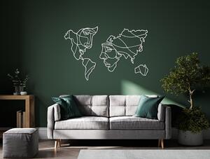 Drevko Umělecká Mapa světa na zeď - Dvě tváře