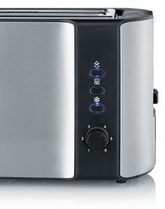 Severin AT 2590 - Topinkovač s čtyřmi otvory 1400W/230V nerez/černá