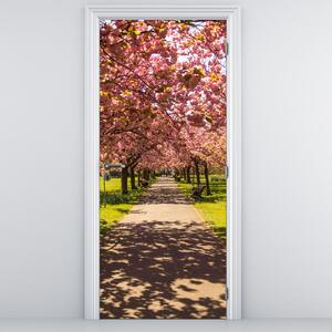 Fototapeta na dveře - Sad třešní (95x205cm)