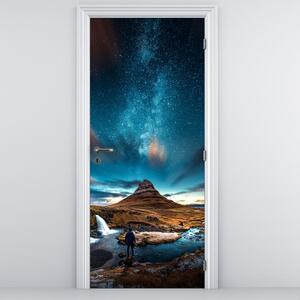 Fototapeta na dveře - Modrá mléčná dráha (95x205cm)