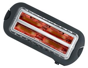 Severin AT 2590 - Topinkovač s čtyřmi otvory 1400W/230V nerez/černá