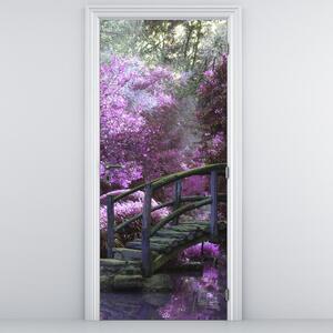 Fototapeta na dveře - Fialové stromy (95x205cm)
