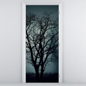 Fototapeta na dveře - Strom v zatmění (95x205cm)