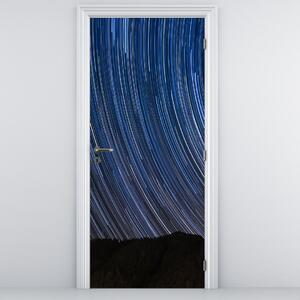 Fototapeta na dveře - Noční hvězdy a obloha (95x205cm)