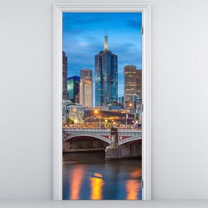 Fototapeta na dveře - Město Melbourne (95x205cm)