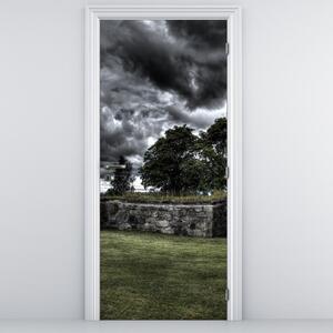Fototapeta na dveře - Zatažená obloha (95x205cm)
