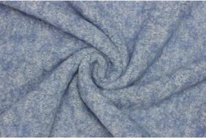 Kabátová česaná vlna směsová - Modrá melange