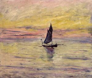 Monet, Claude - Obrazová reprodukce The Sailing Boat, Evening Effect, 1885, (40 x 35 cm)
