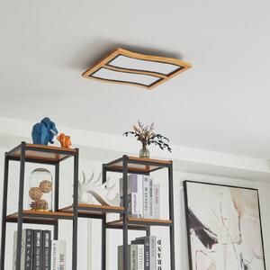 Lucande Joren LED stropní světlo dřevo dva zdroje