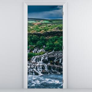 Fototapeta na dveře - Vodopády v přírodě (95x205cm)