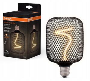 Ledvance spirálové LED stropní světlo E27 SQUARE BLACK, teplá bílá