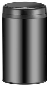 Kulatý odpadkový koš se senzorem - 30 L - černý