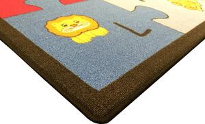 Vopi | Dětský koberec Puzzle - 200 x 200 cm - SLEVA 1 ks skladem