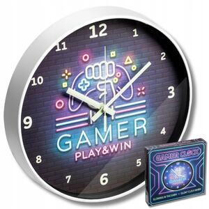 Nástěnné hodiny pro hráče GAMER PLAY & WIN Gadget Master
