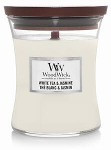 Vonná svíčka Woodwick Bílý čaj a jasmín 1 ks