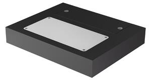 Redo 01-3014 nástěnné LED svítidlo Lamina pískově černé, 15W, 3000K, 16cm