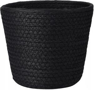 Úložný košík Nero 23×19 cm - velký, černý