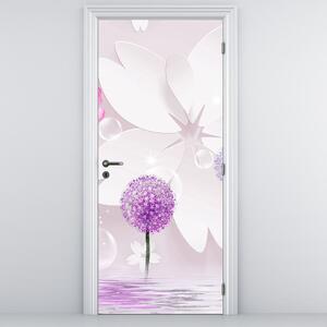 Fototapeta na dveře - Na řece květin (95x205cm)