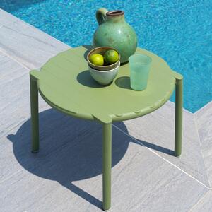 Nardi Zelený plastový zahradní odkládací stolek Doga 50 cm