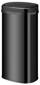 Čtvercový odpadkový koš se senzorem - 70 L - černý