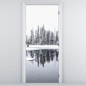 Fototapeta na dveře - Bylo bílo (95x205cm)