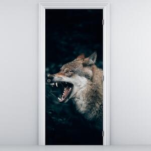 Fototapeta na dveře - Vlk (95x205cm)