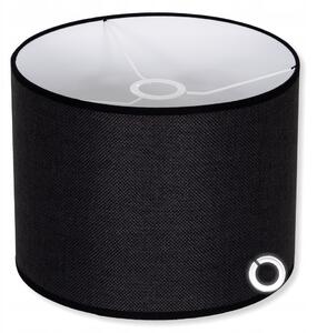 Univerzální stínidlo na lampu, moderní válcový klosz E27 E14 ČERNÉ PLÁTNO 30 cm