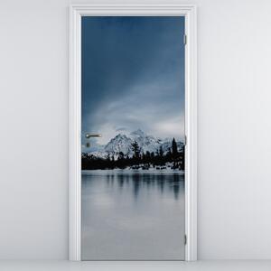 Fototapeta na dveře - Na zamrzlém jezeře (95x205cm)