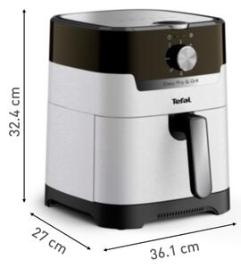 Tefal - Horkovzdušná fritéza 4,2 l EASY FRY&GRILL 2v1 1550W/230V nerez