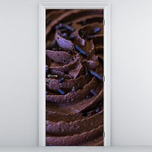 Fototapeta na dveře - Čokoládový cupcake (95x205cm)