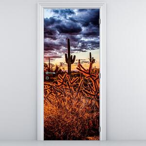 Fototapeta na dveře - Zlatá hodinka pouště (95x205cm)