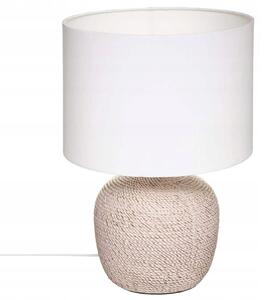 Keramická stolní lampa s béžovým podstavcem, 40 cm