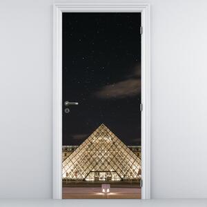 Fototapeta na dveře - Louvre v noci (95x205cm)