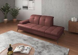LENOŠKA, textil, kůže, červenohnědá Sit & More - Online Only sedačky, Online Only