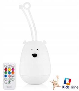 Silikonová noční lampa na zavěšení Rabbit & Friends - Medvídek na USB