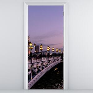 Fototapeta na dveře - Most Alexandra III. v Paříži (95x205cm)