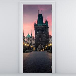 Fototapeta na dveře - Na Karlově mostě (95x205cm)