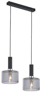 Jupiter 1859 - VA2 - Lustr na lanku VANES 2xE27/60W/230V stříbrná/černá