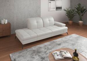 LENOŠKA, textil, kůže, bílá Sit & More - Online Only sedačky, Online Only