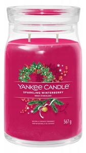Vonná svíčka Yankee Candle Sparkling Winterberry velká se 2 knoty 567g