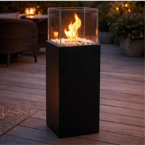 BIO krb ALICANTE 26,5x80,5 cm 2kW černá + ochranný kryt