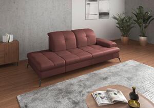 LENOŠKA, textil, kůže, červenohnědá Sit & More - Online Only sedačky, Online Only