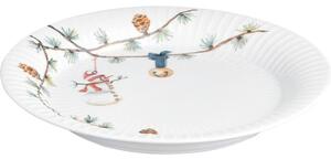 Ručně malované vánoční snídaňové talíře Hammershøi, 4 ks