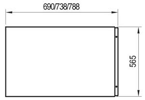 Ravak CZ00130A00 - Boční panel k vaně 75 cm akrylát/bílá